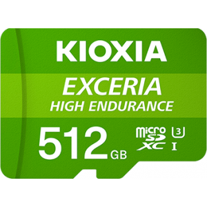 KIOXIA 512GB EXCERIA HIGH ENDURANCE Micro SDHC UHS-I (U1/V10/A1) 記憶卡